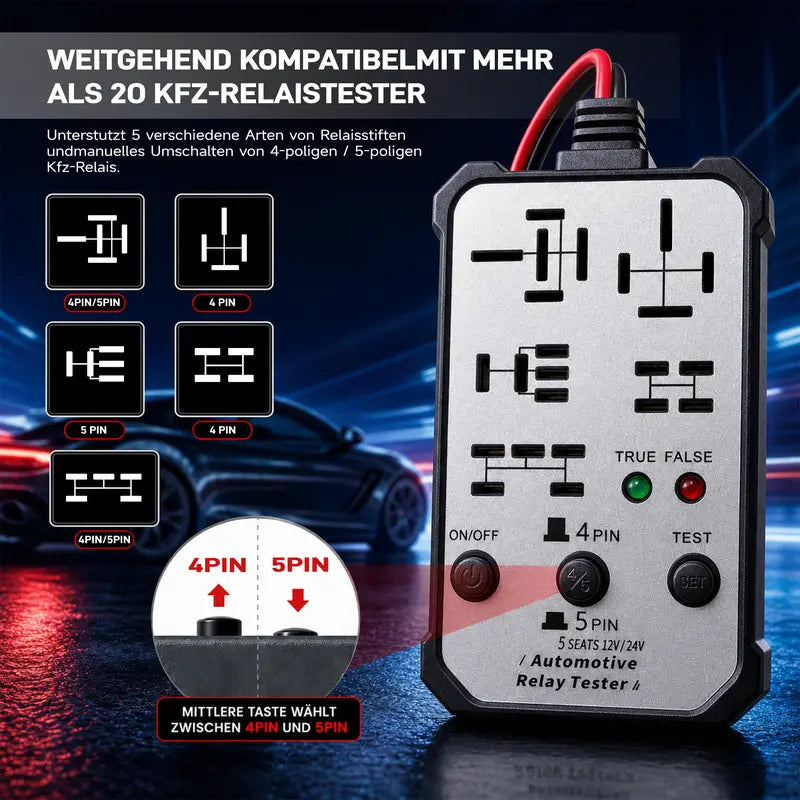 12V/24V Automotive Relay Test Tool 2026 - Quick Diagnostic Relay Checker