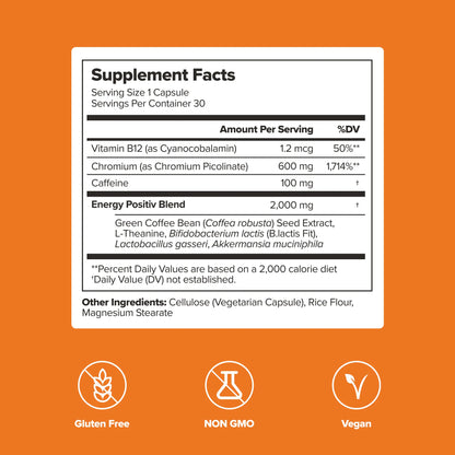 URO - Metabolism Support Capsule with Probiotic, Vitamin B12