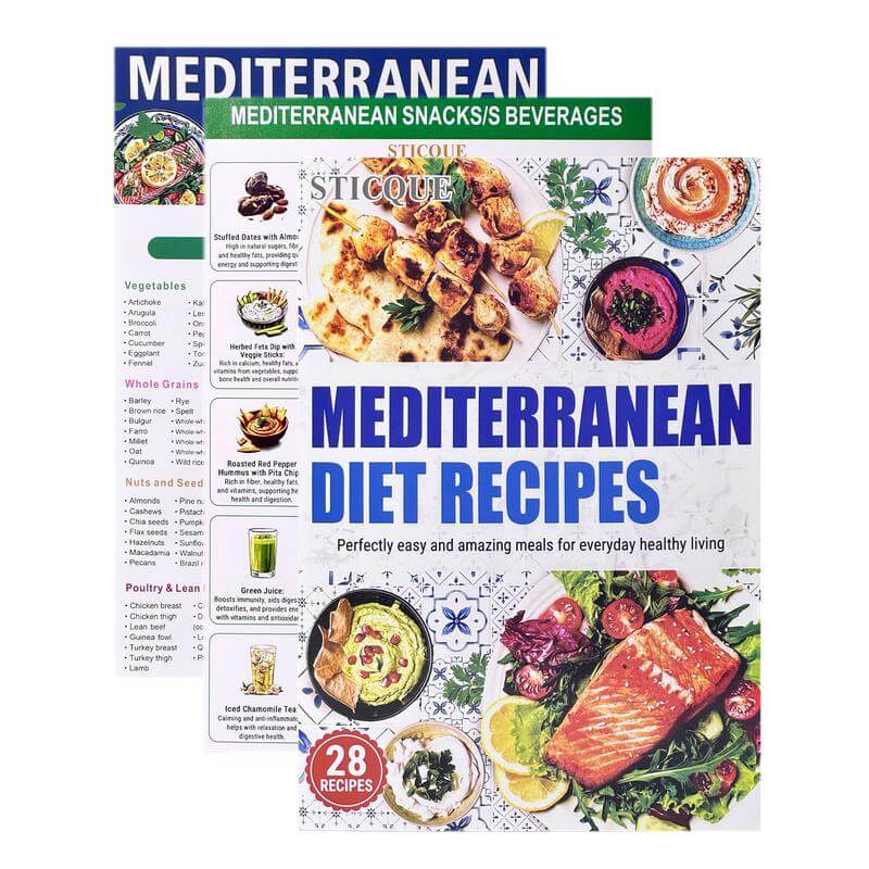 Master the Mediterranean Diet Effortlessly with This All-in-One 3-Piece Visual Guide Set