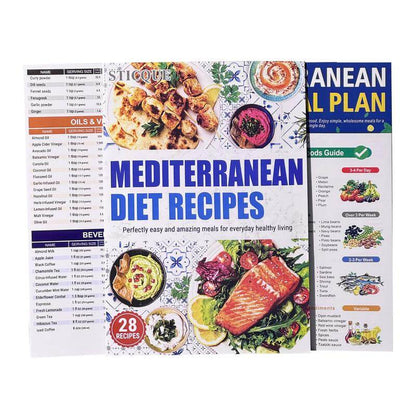 Master the Mediterranean Diet Effortlessly with This All-in-One 3-Piece Visual Guide Set