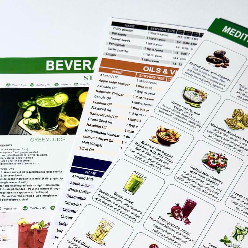 Master the Mediterranean Diet Effortlessly with This All-in-One 3-Piece Visual Guide Set
