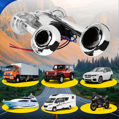 2026 Upgraded 12V 130DB Air Horn Dual Horn