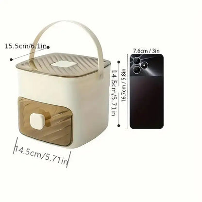 Handheld Ice Bucket, 48-Cell Ice Cube Tray, Ice Mold, Freezing Tool — Food-Grade, Large-Capacity, Home Press-Type Ice Cube Tray