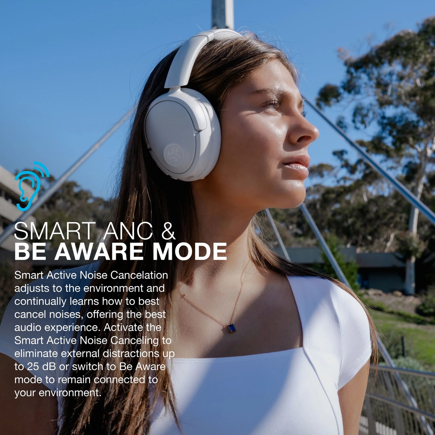 JLab JBuds Lux Active Noise Cancellation Wireless Bluetooth Headphones