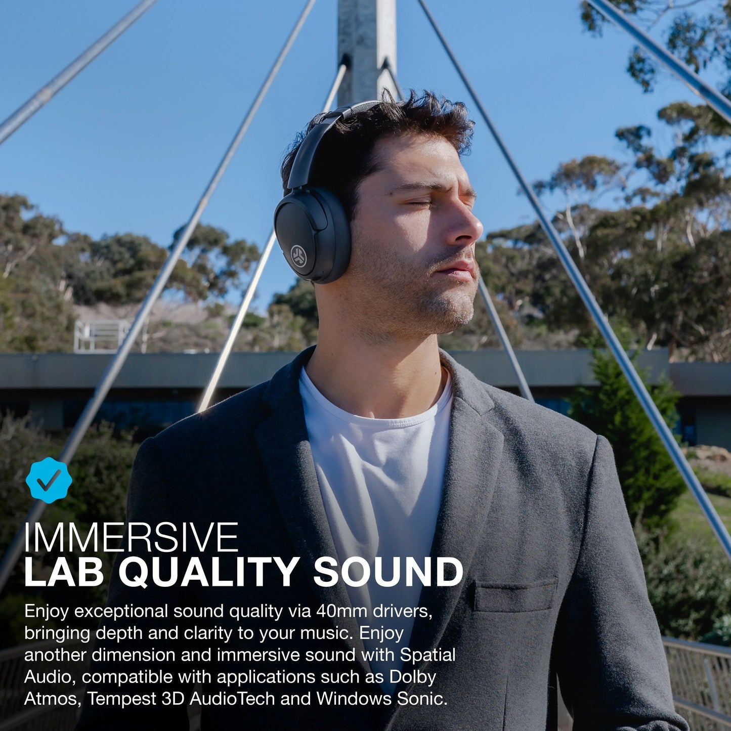 JLab JBuds Lux Active Noise Cancellation Wireless Bluetooth Headphones