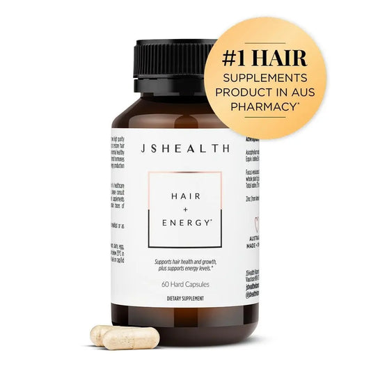 JSHealth Hair + Energy | Hair Vitamins Supplement for Daily Vitality