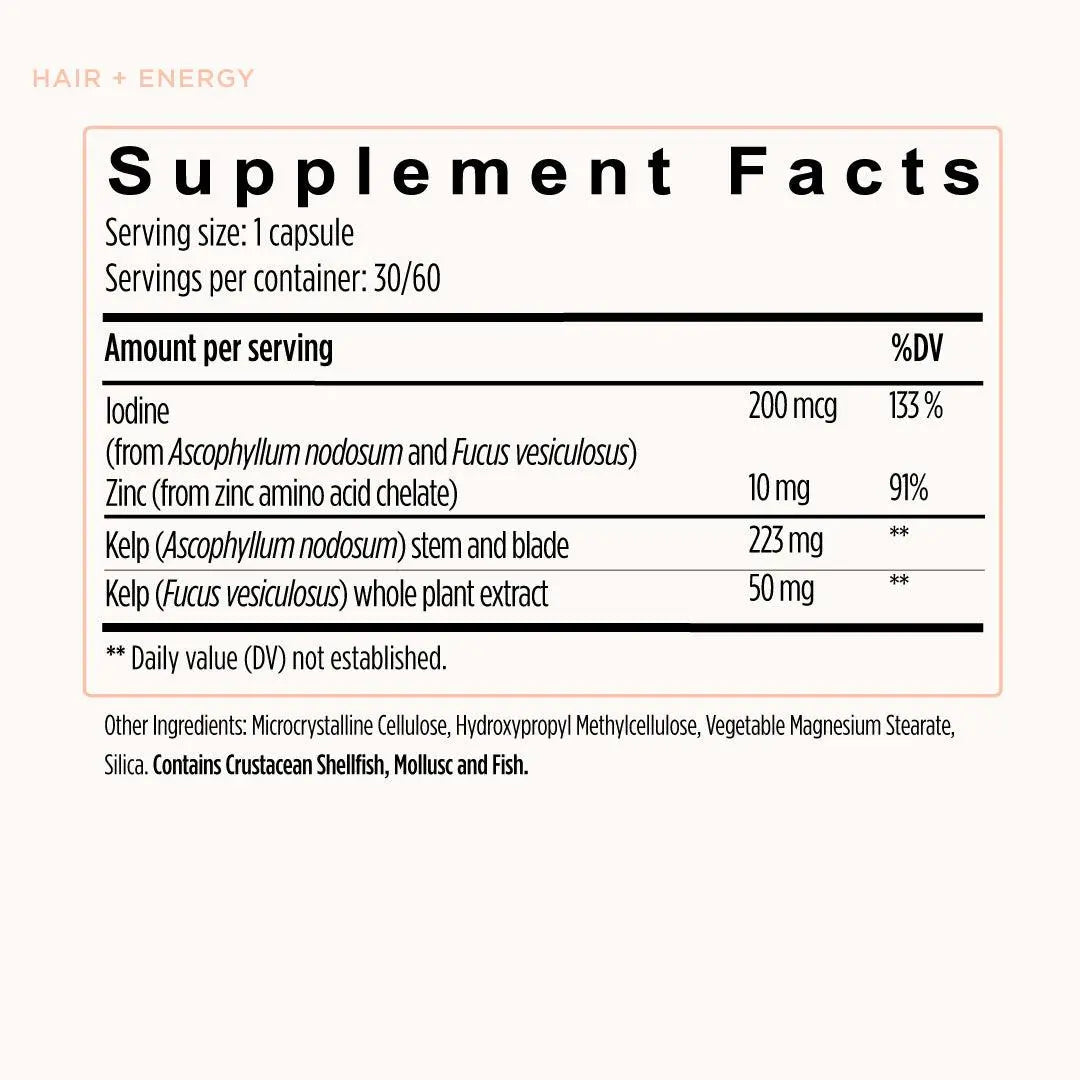 JSHealth Hair + Energy | Hair Vitamins Supplement for Daily Vitality