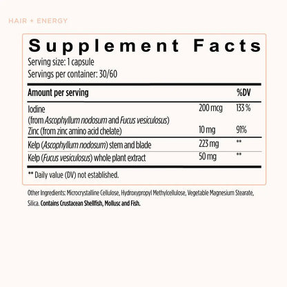 JSHealth Hair + Energy | Hair Vitamins Supplement for Daily Vitality