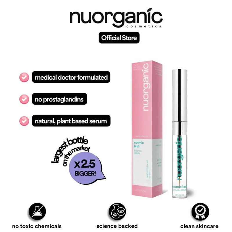nuorganic Eyelash Growth Serum 8ML to Grow Thicker