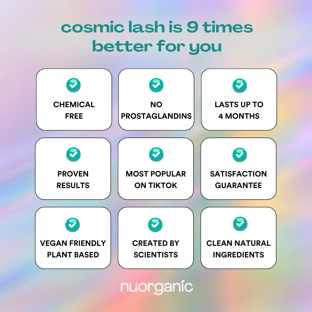 nuorganic Eyelash Growth Serum 8ML to Grow Thicker