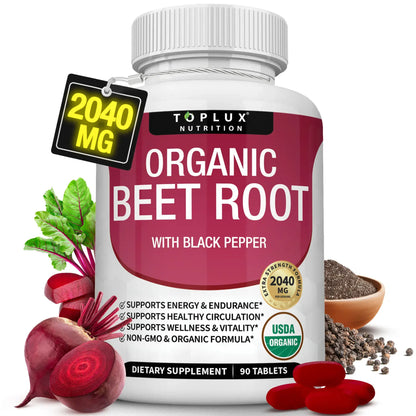 Fuel Your Performance with 2040mg of Pure Beet Root