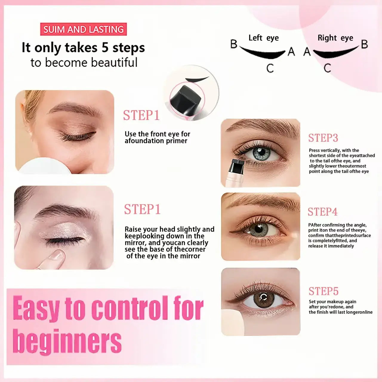 Dual-Ended Wing Stamp & Precision Liner for Perfect Symmetry