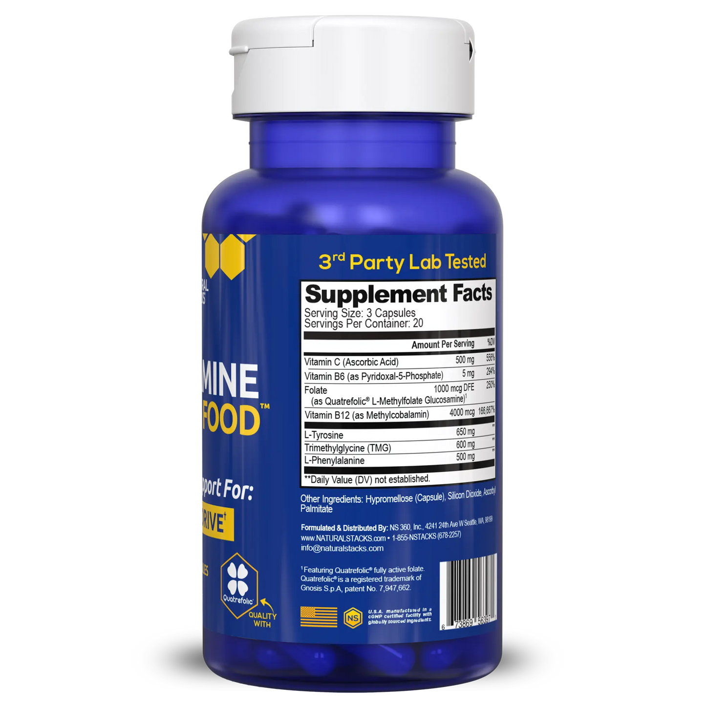 Dopamine Brain Food Supplement w/L-Tyrosine