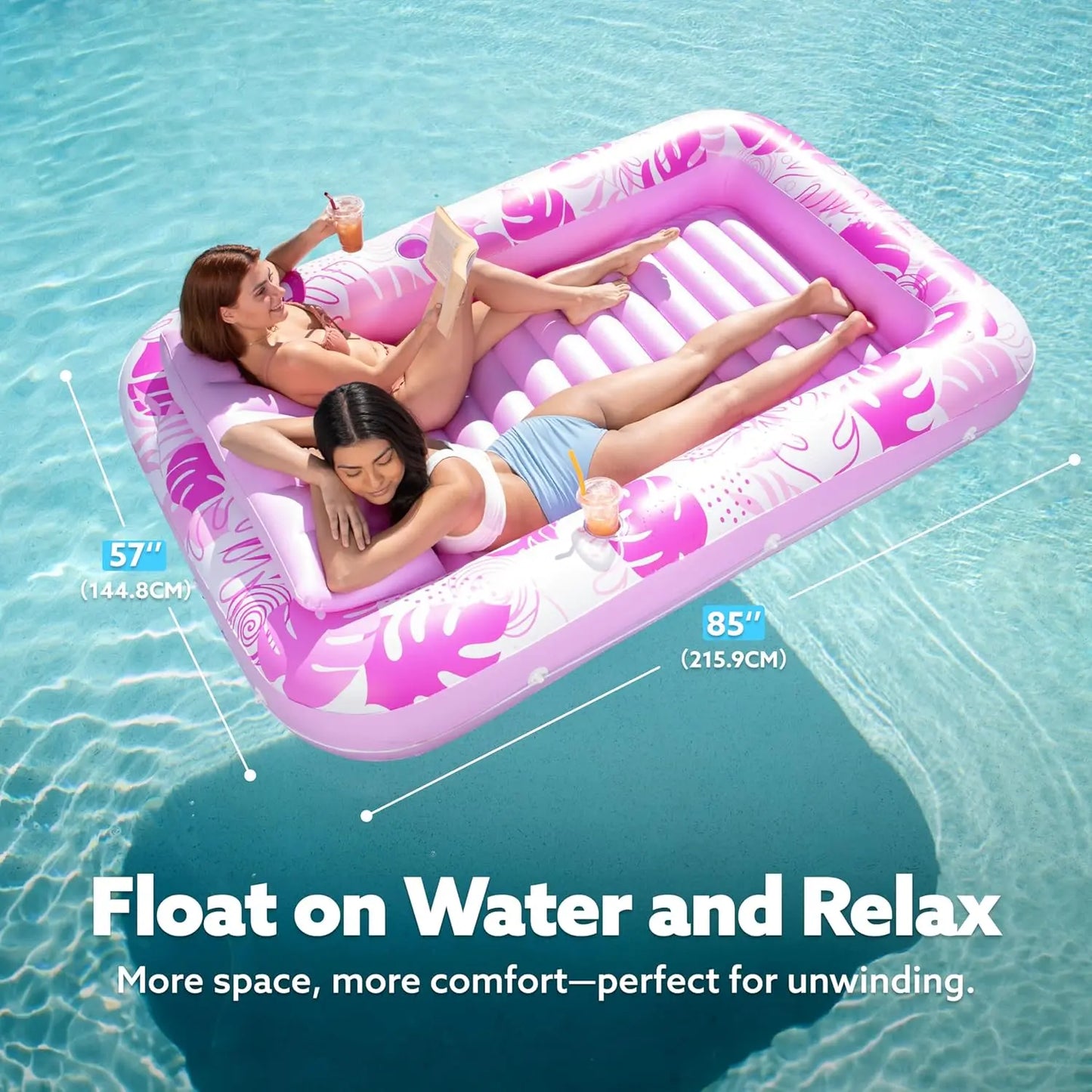 Inflatable Tanning Pool Lounger – Ultimate Sunbathing Water Air Mattress