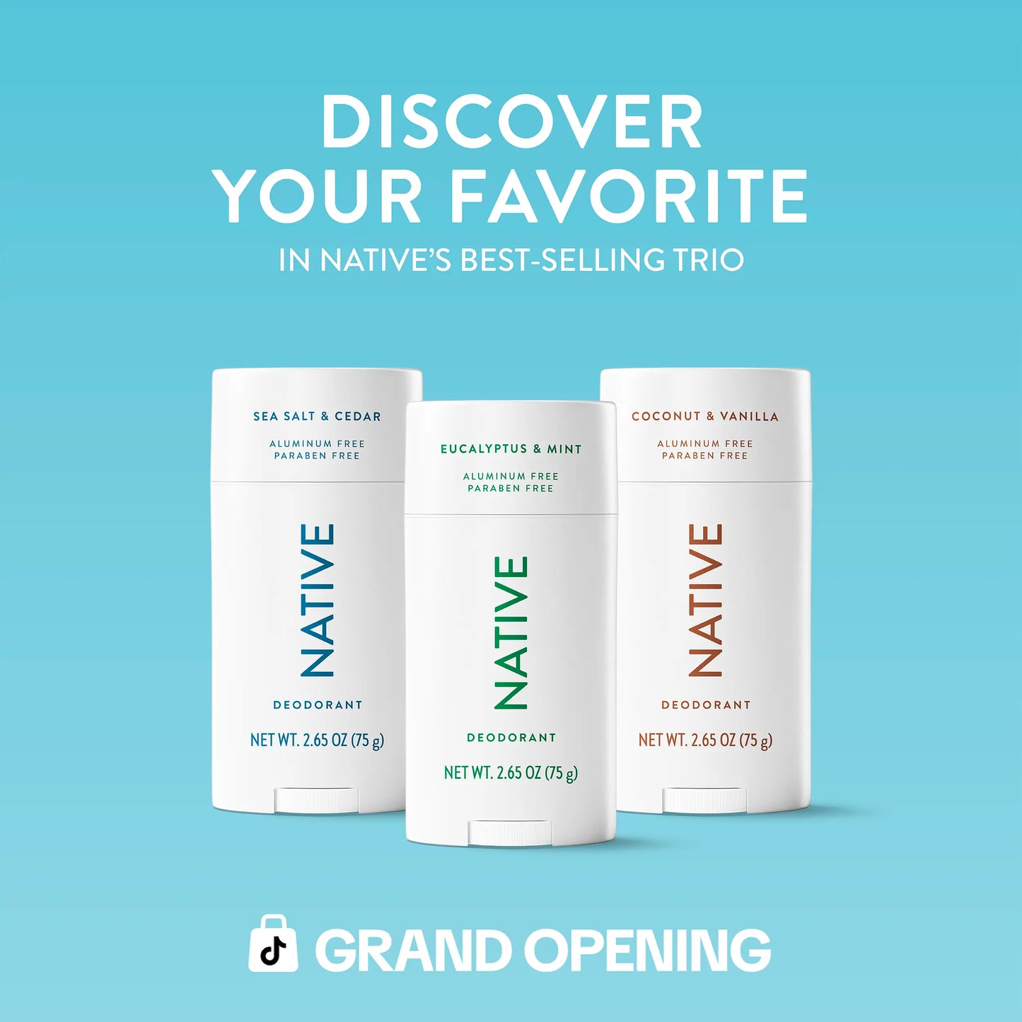 Aluminum-Free Deodorant Stick Discovery Set