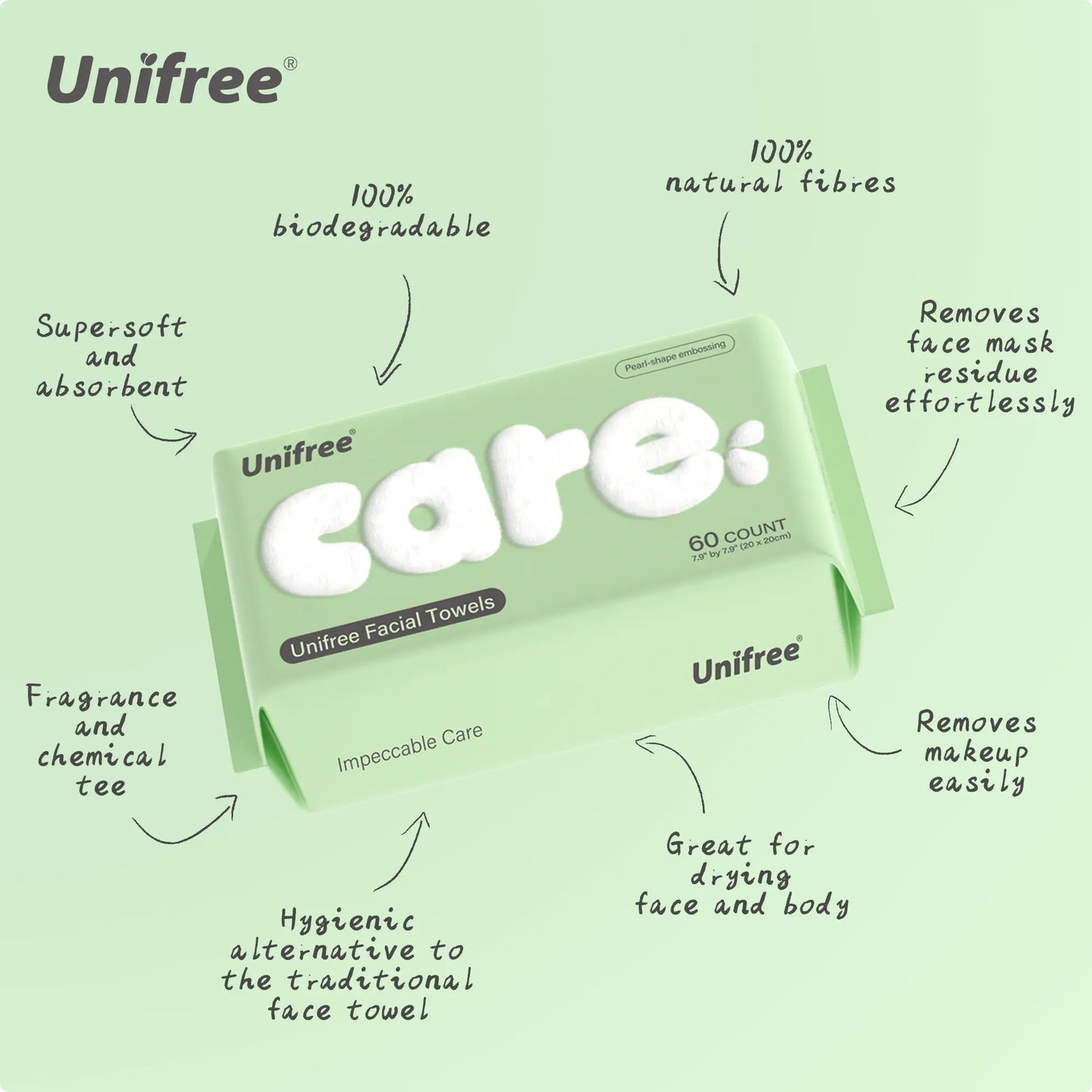 Unifree Disposable Face Towels
