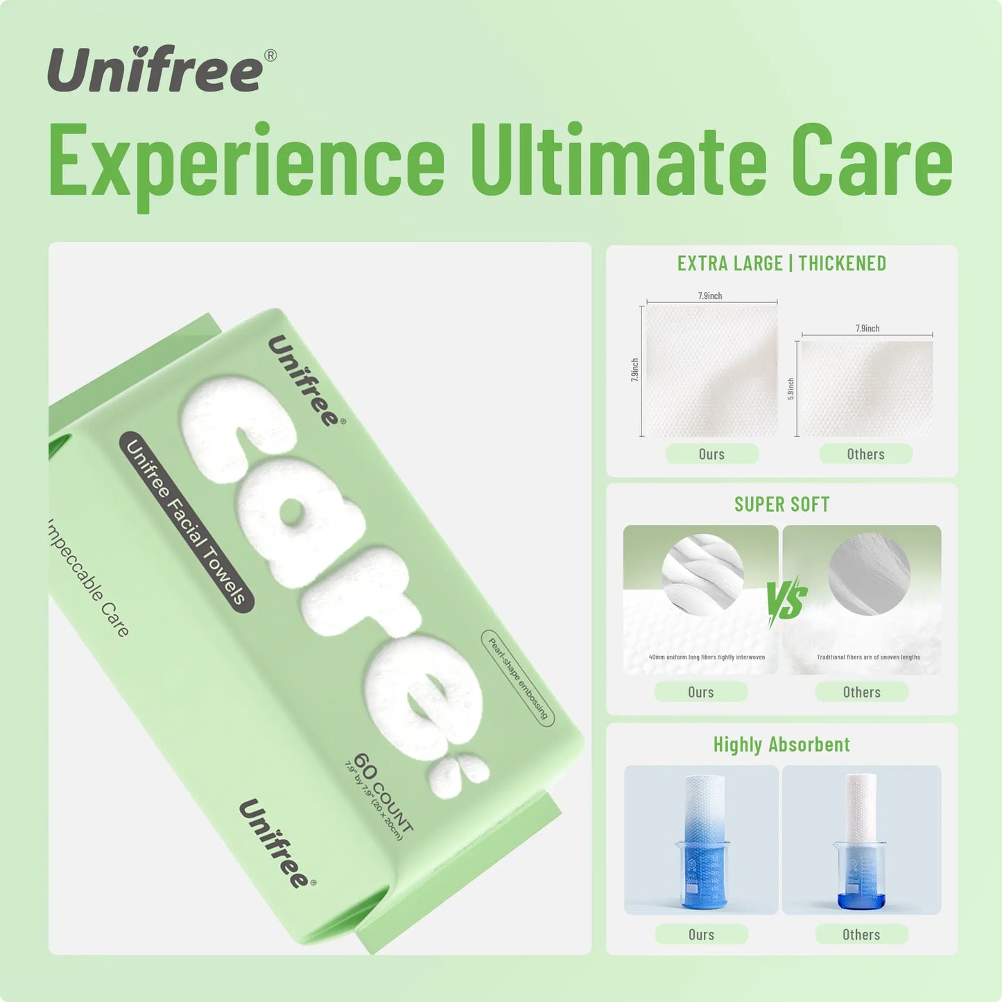 Unifree Disposable Face Towels