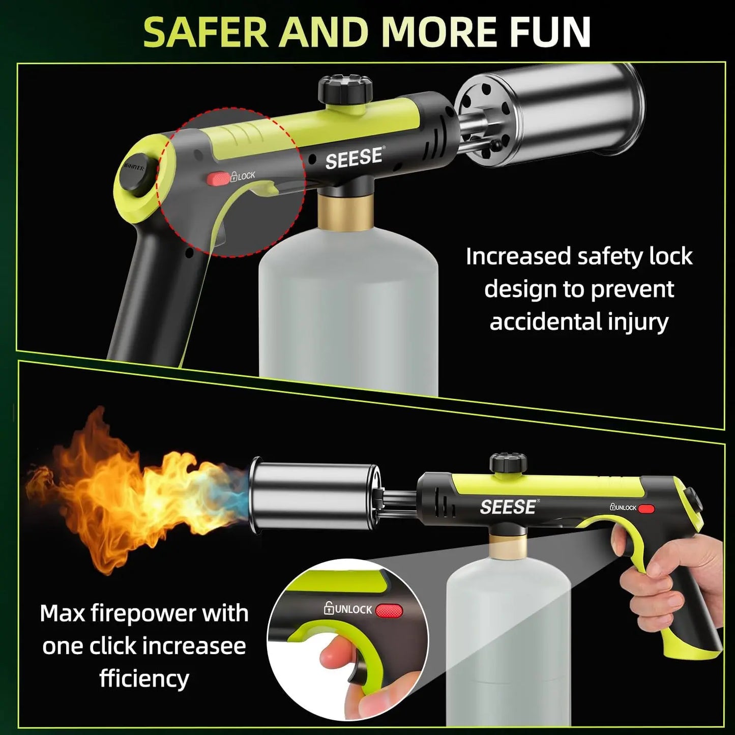 SEESE Powerful Propane Torch(Propane Tank Not Included)