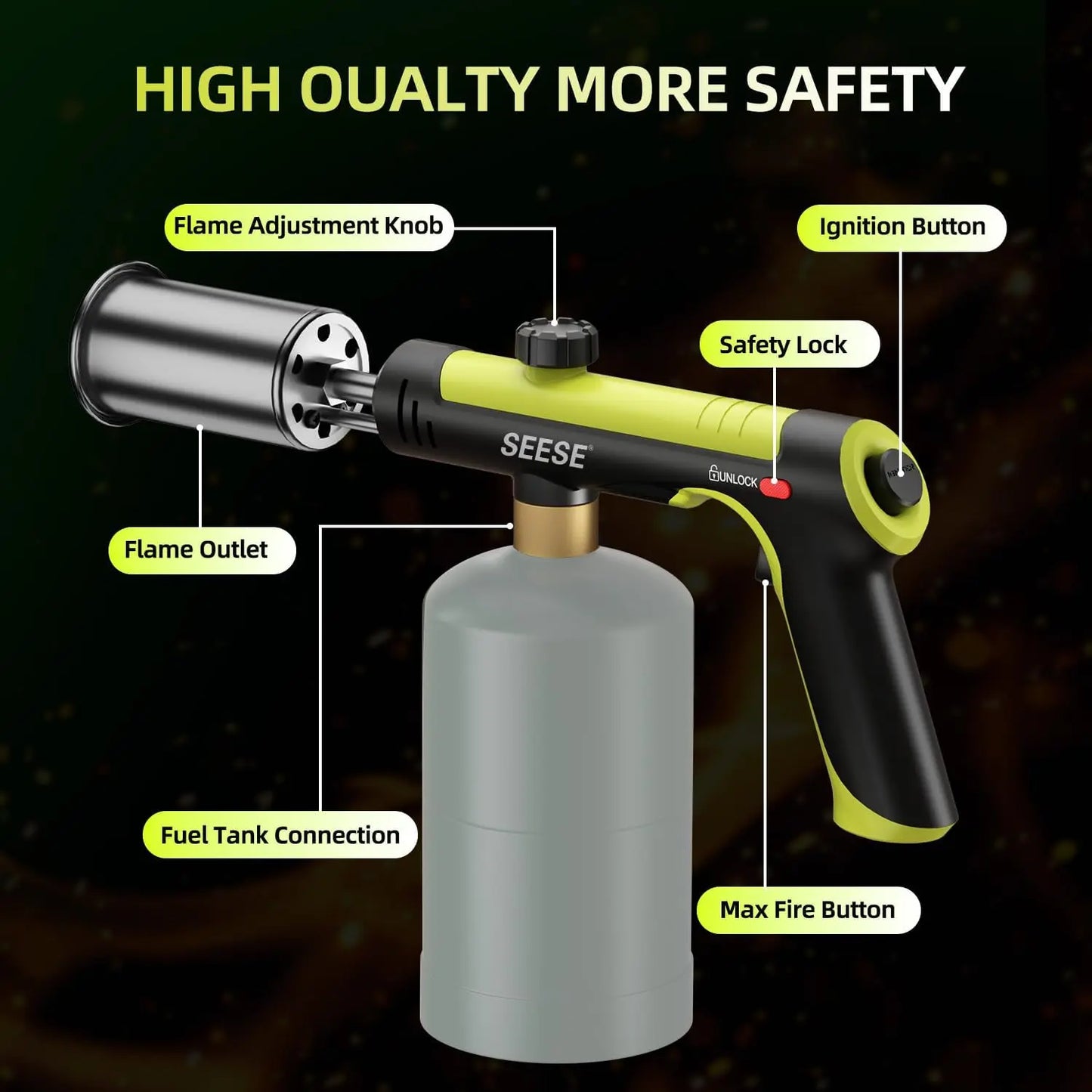 SEESE Powerful Propane Torch(Propane Tank Not Included)