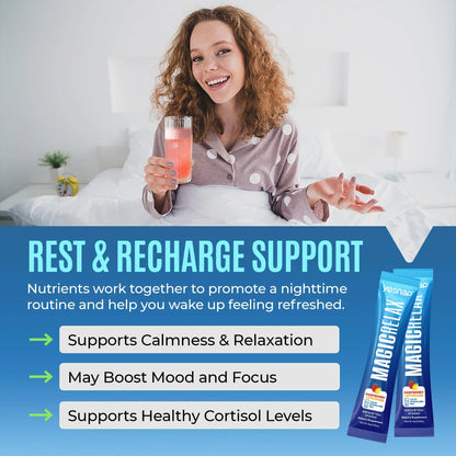 Yesnap MAGICRELAX Calming Sparking Mix with 8-in-1 Magnesium KSM-66