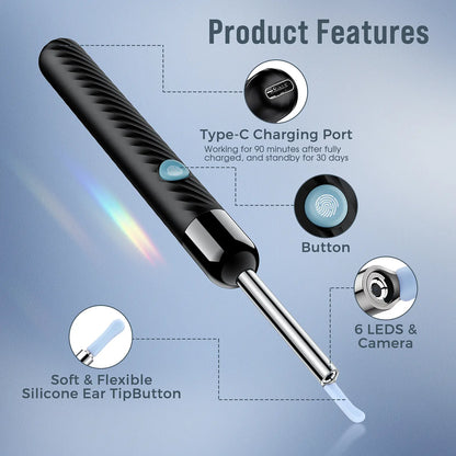 LOYKER Ear Wax Removal Tool, 1080P Ear Camera with Light