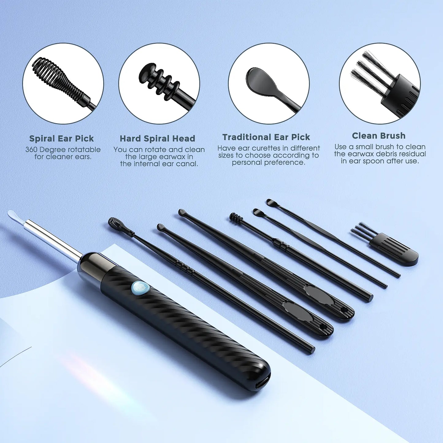 LOYKER Ear Wax Removal Tool, 1080P Ear Camera with Light